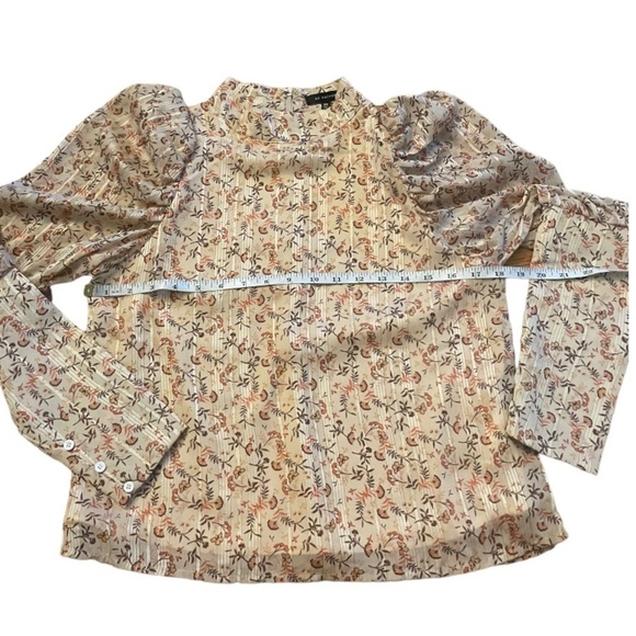 EN SAISON FLORAL PRINT PUFF SLEEVE BLOUSE - Picture 8 of 8